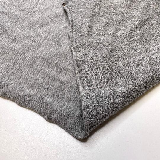 Hotel Pillows - French Terry Cotton/Bamboo Knit - Light Grey - 1.2M Bundle - True Deadstock fabric Fabric by private - Sustainable Textile | FABCYCLE