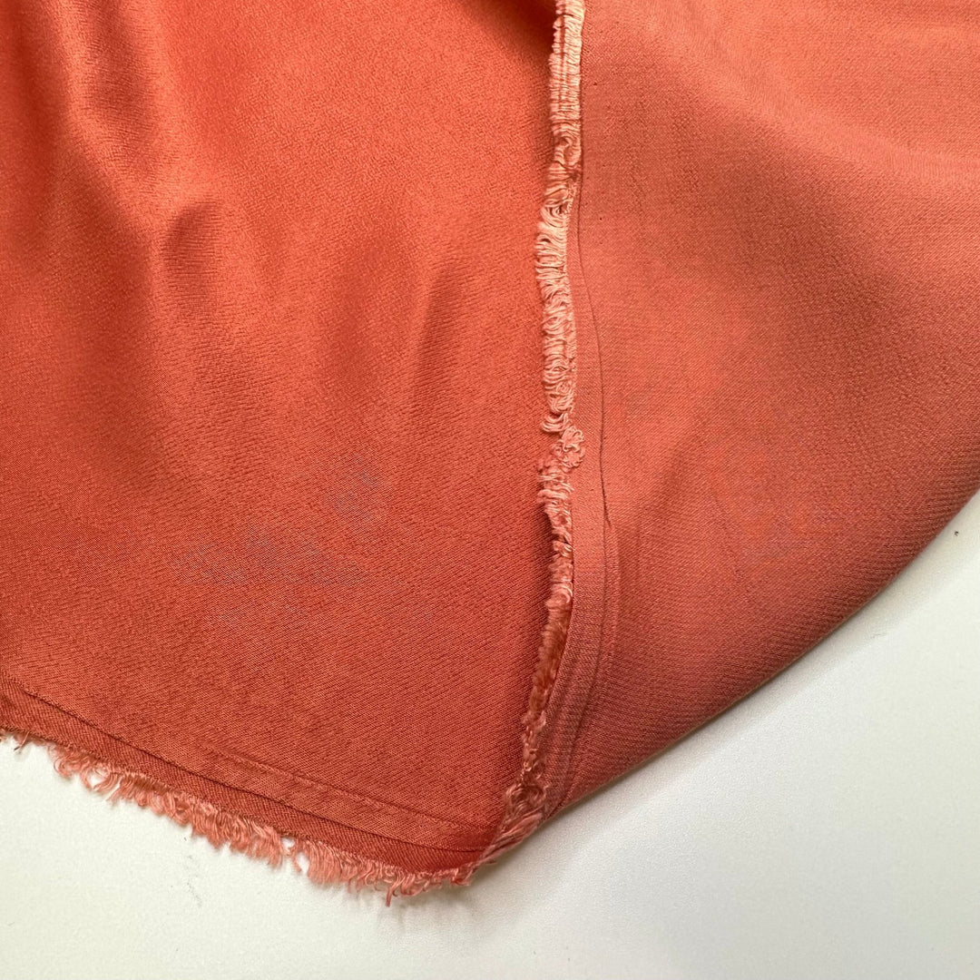 House Finch Belly - Satin Poly Woven - Coral Orange - Bundles - True Deadstock fabric Fabric by private - Sustainable Textile | FABCYCLE