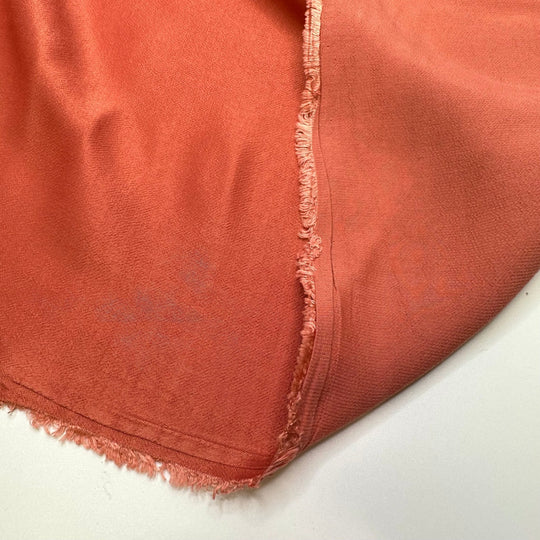 House Finch Belly - Satin Poly Woven - Coral Orange - Bundles - True Deadstock fabric Fabric by private - Sustainable Textile | FABCYCLE
