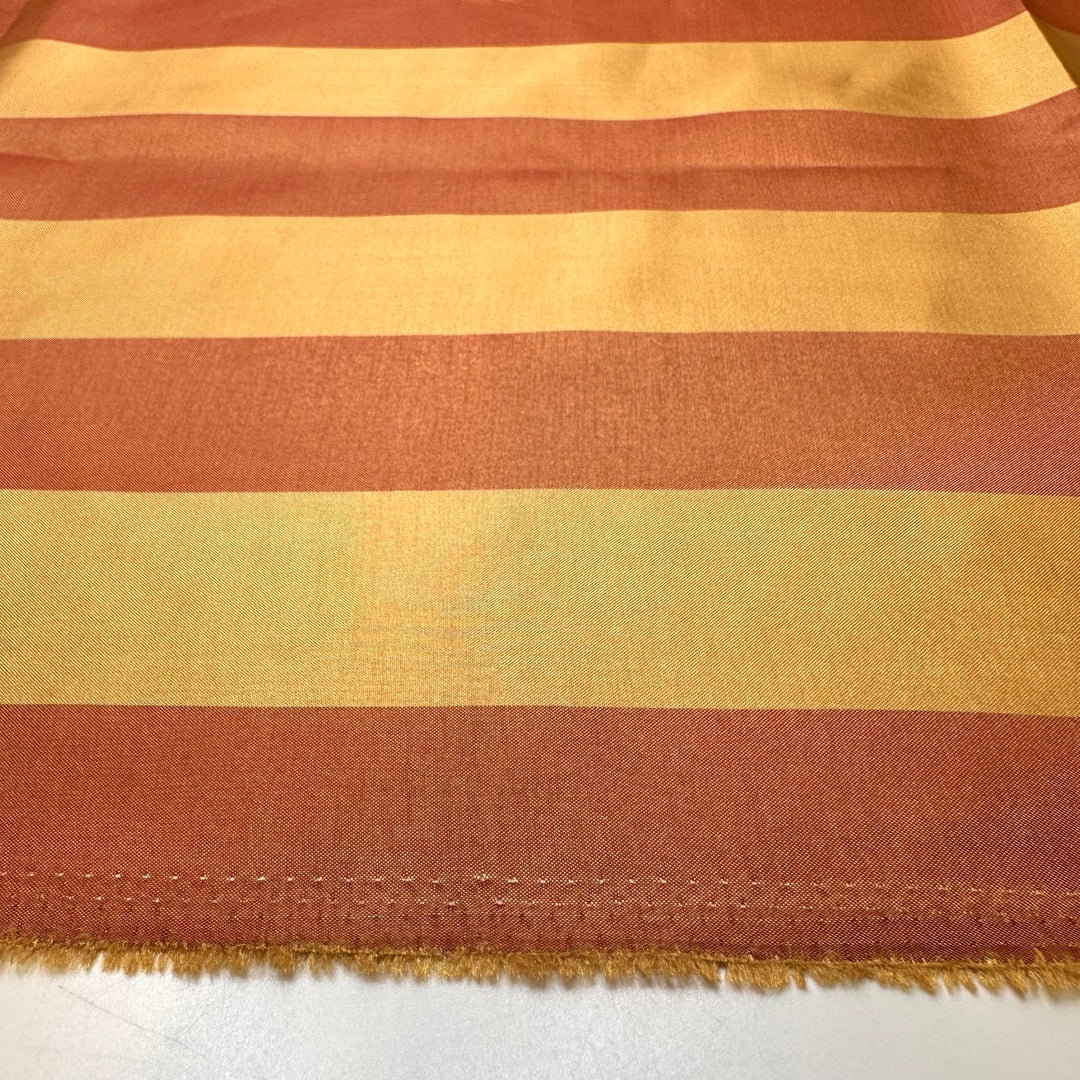 How It Feels To Walk Down The Aisle - Polyester Blend Woven - Yellow/Red Stripes - 2.25M Bundle - True Deadstock fabric Fabric by private - Sustainable Textile | FABCYCLE