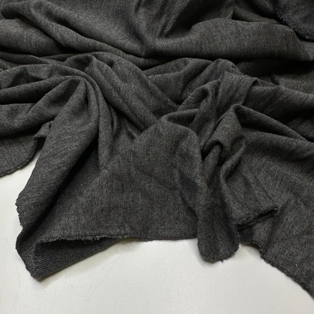Hunter Finder - French Terry Bamboo Blend Knit - Dark Grey - Bundles - True Deadstock fabric Fabric by private - Sustainable Textile | FABCYCLE