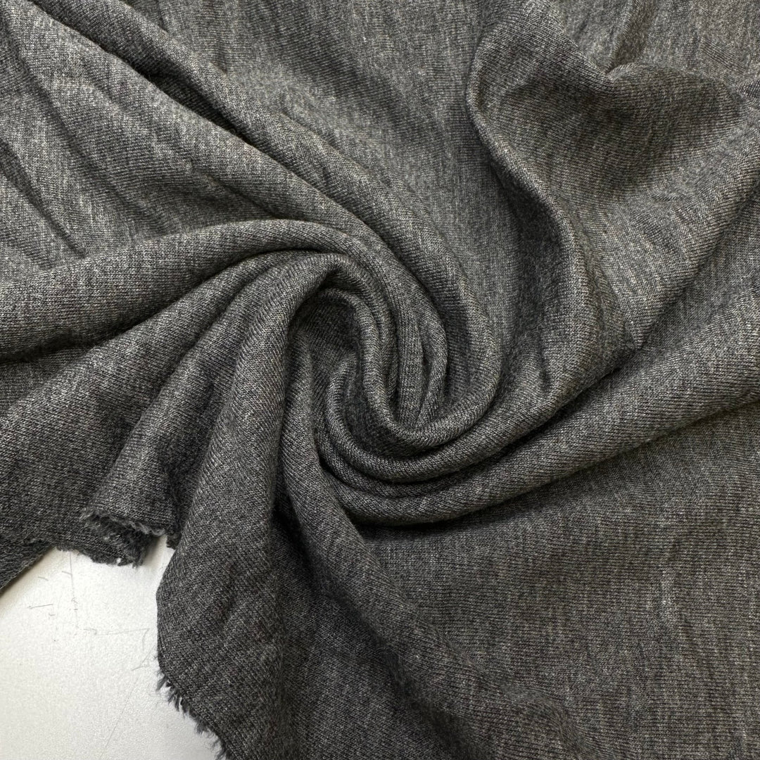 Hunter Finder - French Terry Bamboo Blend Knit - Dark Grey - Bundles - True Deadstock fabric Fabric by private - Sustainable Textile | FABCYCLE