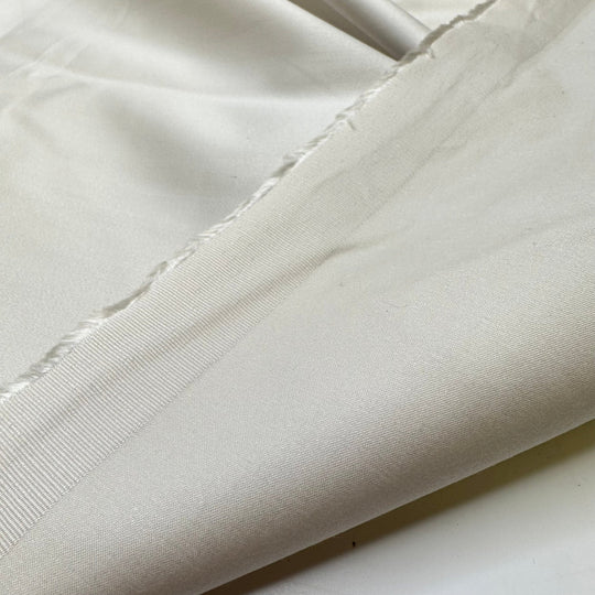 Hunting For Pearls - Sateen Cotton Woven - Off White Oyster - 3M Bundle - True Deadstock fabric Fabric by private - Sustainable Textile | FABCYCLE