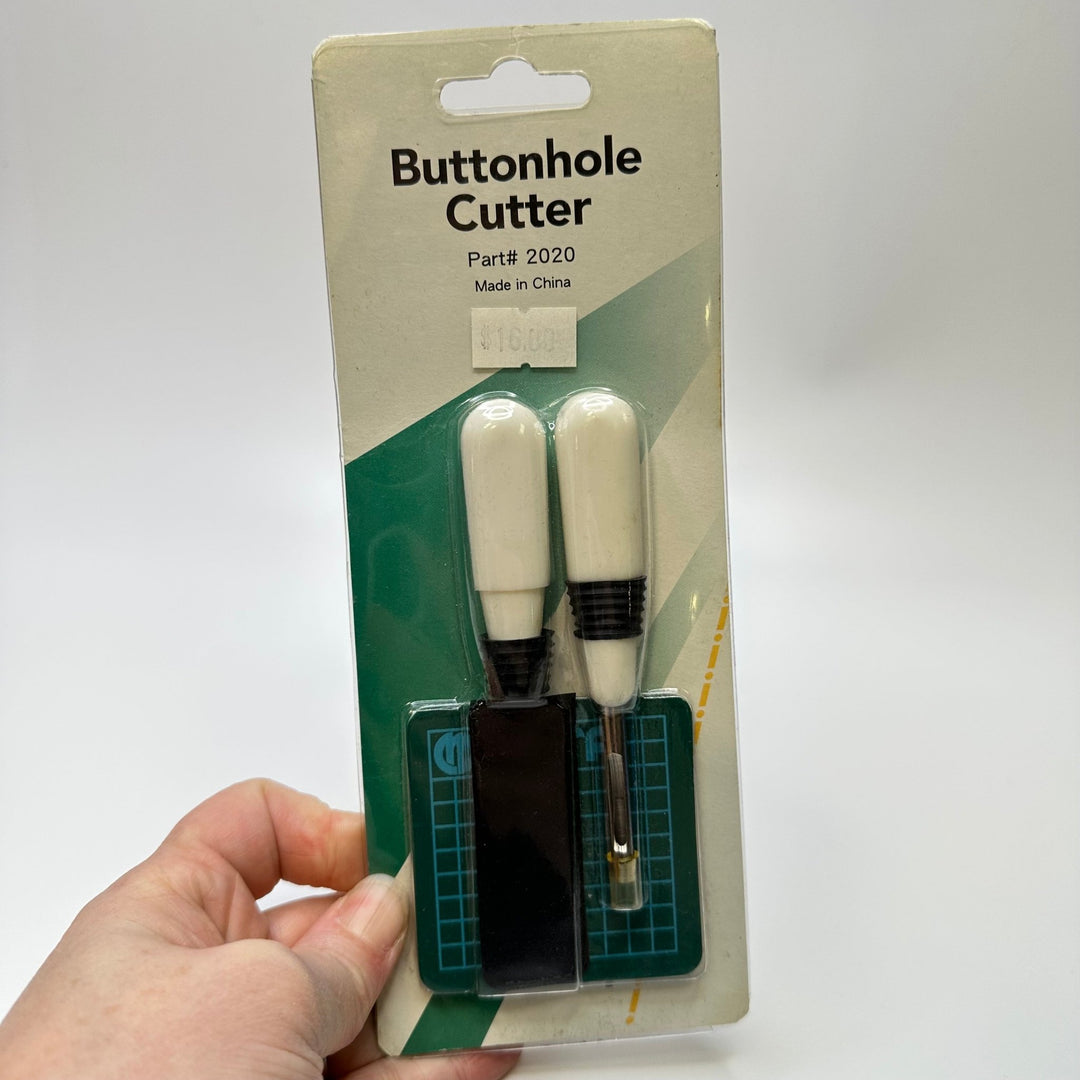 Hutton Hole Cutter Tools - White/Black - Individual - True Deadstock supplies Fabric by private - Sustainable Textile | FABCYCLE