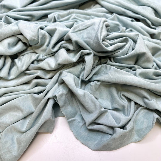 Hydrofoil Boat - Jersey Cotton/Bamboo Knit - Light Blue - 3.9M Bundle - True Deadstock fabric Fabric by private - Sustainable Textile | FABCYCLE