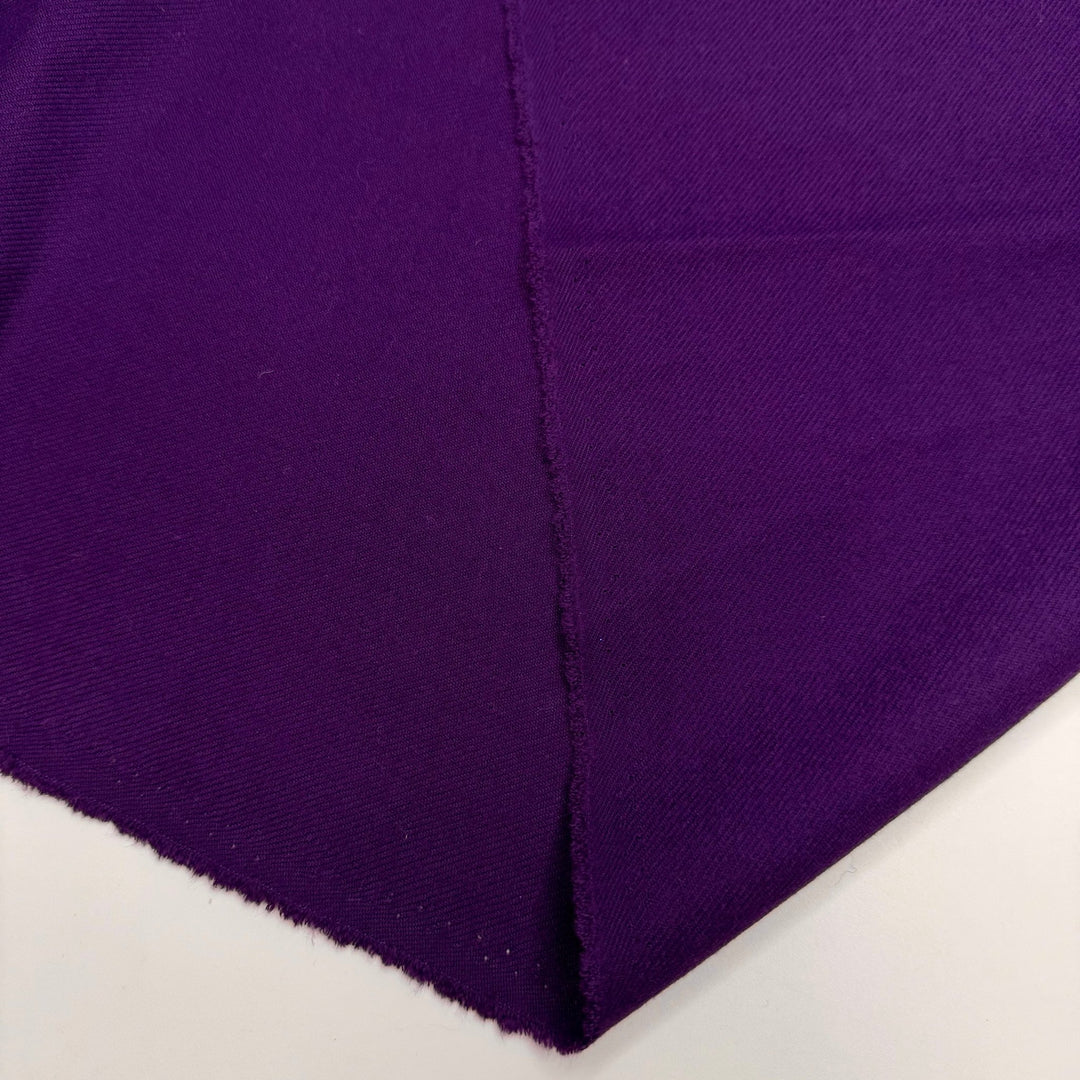 I Am Oat Of Ideas - Twill Weave Cotton Blend Woven - Dark Purple - 1.3M Bundle - True Deadstock fabric Fabric by private - Sustainable Textile | FABCYCLE