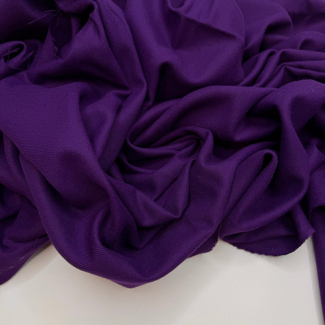 I Am Oat Of Ideas - Twill Weave Cotton Blend Woven - Dark Purple - 1.3M Bundle - True Deadstock fabric Fabric by private - Sustainable Textile | FABCYCLE