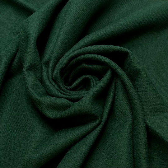 I Beg Your Pardon - Brushed Wool Woven - Dark Green - 0.65M Bundle - True Deadstock fabric Fabric by private - Sustainable Textile | FABCYCLE