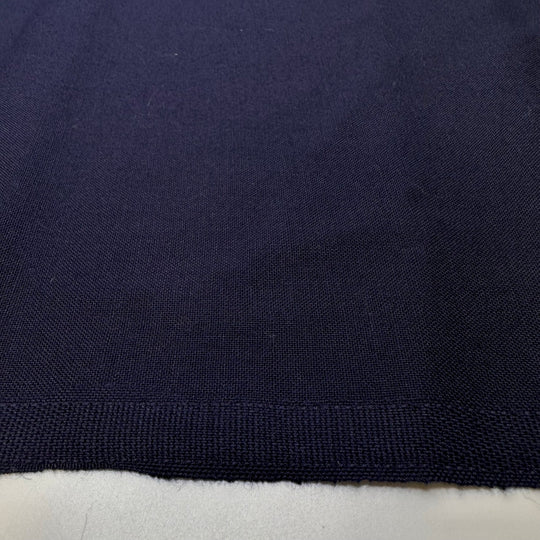 I Belong At Sea - Wool/Acrylic Woven - Navy - 0.75M Bundle - True Deadstock fabric Fabric by private - Sustainable Textile | FABCYCLE