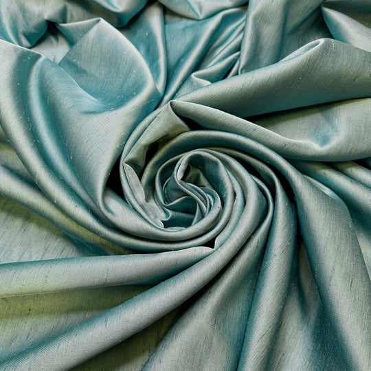 I Bought The Last Turkey - Polyester Blend Woven - Teal - 1.8M Bundle - True Deadstock fabric Fabric by private - Sustainable Textile | FABCYCLE