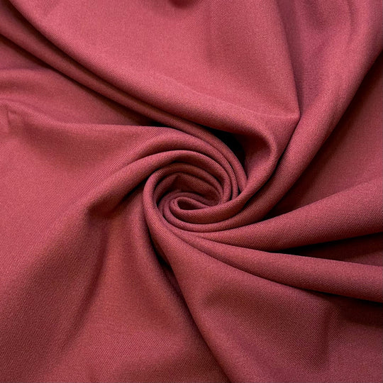 I Burnt My Tongue - Polyester Blend Woven - Dark Pink - 1.35M Bundle - True Deadstock fabric Fabric by private - Sustainable Textile | FABCYCLE