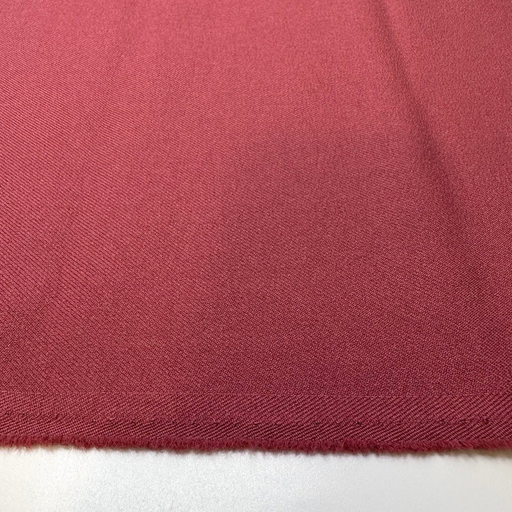 I Burnt My Tongue - Polyester Blend Woven - Dark Pink - 1.35M Bundle - True Deadstock fabric Fabric by private - Sustainable Textile | FABCYCLE