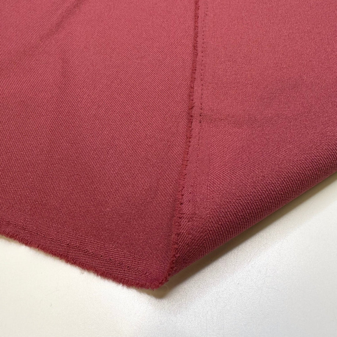 I Burnt My Tongue - Polyester Blend Woven - Dark Pink - 1.35M Bundle - True Deadstock fabric Fabric by private - Sustainable Textile | FABCYCLE
