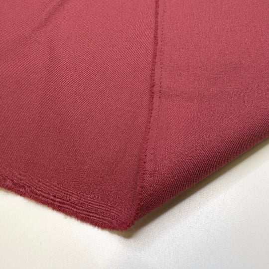 I Burnt My Tongue - Polyester Blend Woven - Dark Pink - 1.35M Bundle - True Deadstock fabric Fabric by private - Sustainable Textile | FABCYCLE