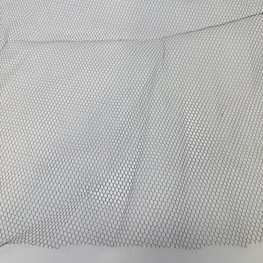 I Burnt The Turkey - Tulle Poly Woven - Black - 1M Bundle - True Deadstock fabric Fabric by private - Sustainable Textile | FABCYCLE