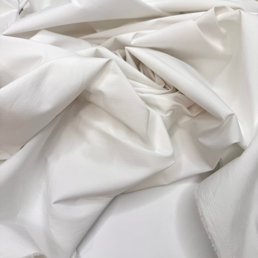 I For One Like Roman Numerals - Poplin Poly/Nylon Woven - White - 3M Bundle - True Deadstock fabric Fabric by private - Sustainable Textile | FABCYCLE