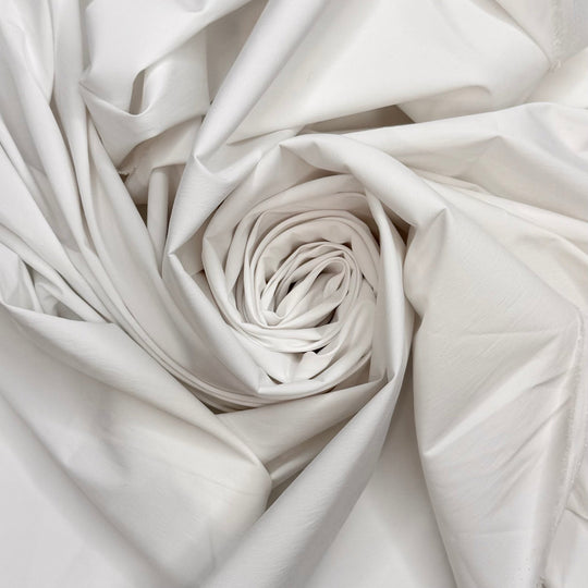 I For One Like Roman Numerals - Poplin Poly/Nylon Woven - White - 3M Bundle - True Deadstock fabric Fabric by private - Sustainable Textile | FABCYCLE