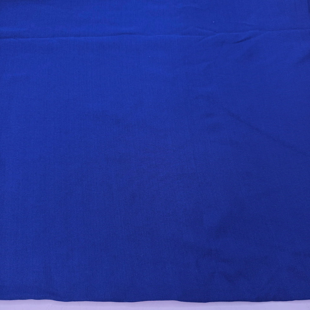 I Forgot The Cooler - Tubular Rib Knit Polyester Blend Knit - Dark Blue - 2M Bundle - True Deadstock fabric Fabric by private - Sustainable Textile | FABCYCLE