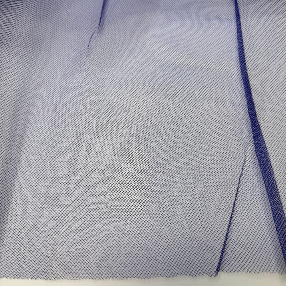 I Forgot To Buy Stuffing - Tulle Poly Knit - Dark Blue - 2M Bundle - True Deadstock fabric Fabric by private - Sustainable Textile | FABCYCLE