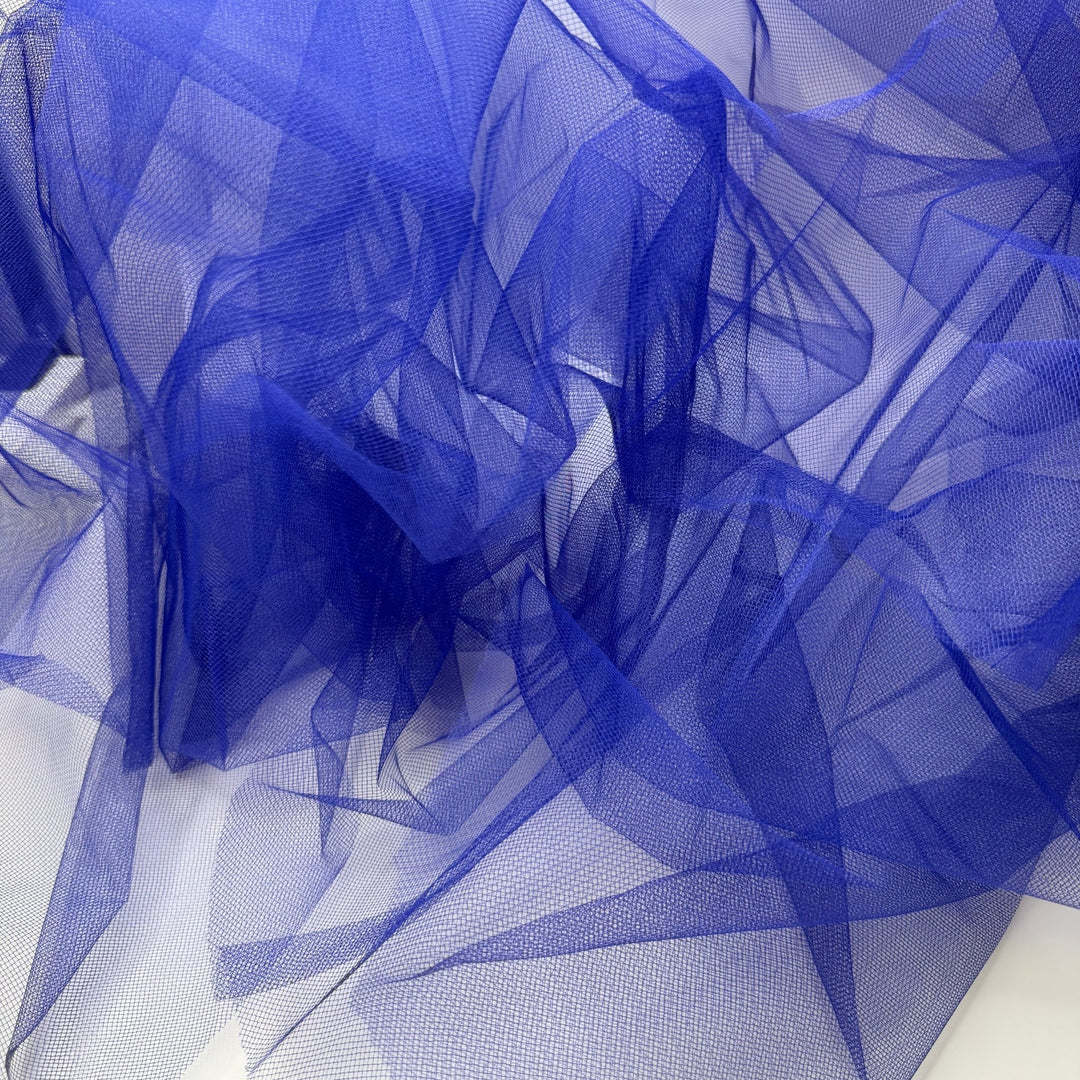 I Forgot To Buy Stuffing - Tulle Poly Knit - Dark Blue - 2M Bundle - True Deadstock fabric Fabric by private - Sustainable Textile | FABCYCLE