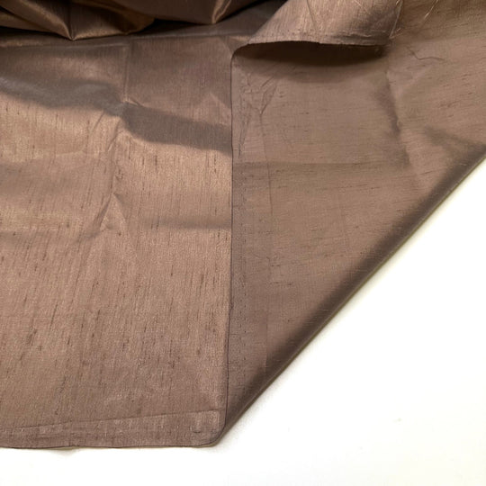I Got New Rules - Slub In The Weave Taffeta Polyester Blend Woven - Brown - 1.9M Bundle - True Deadstock fabric Fabric by private - Sustainable Textile | FABCYCLE