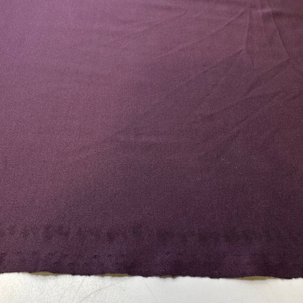 I Have Been Meaning To Try Eggplant - Jersey Poly/Spandex Knit - Dark Purple - 2.3M Bundle - True Deadstock fabric Fabric by private - Sustainable Textile | FABCYCLE
