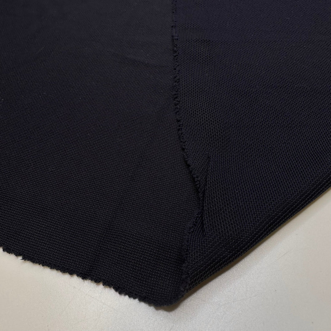 I Love You As Much As The Ocean Is Deep - Polyester Blend Knit - Navy - 2.05M Bundle - True Deadstock fabric Fabric by private - Sustainable Textile | FABCYCLE