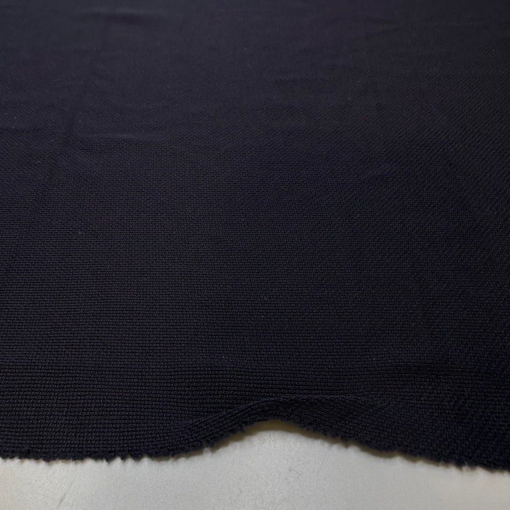 I Love You As Much As The Ocean Is Deep - Polyester Blend Knit - Navy - 2.05M Bundle - True Deadstock fabric Fabric by private - Sustainable Textile | FABCYCLE