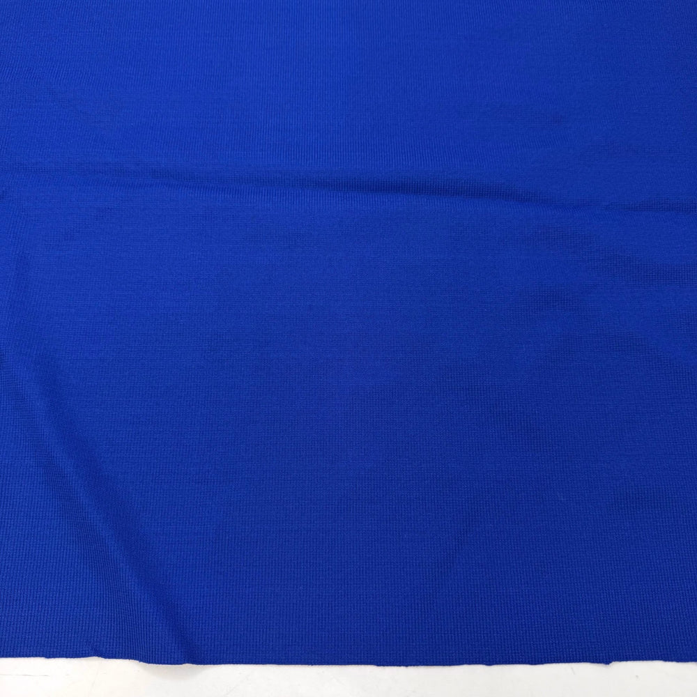 I Miss The Beach Already - Rib Knit Polyester Blend Knit - Dark Blue - 1M Bundle - True Deadstock fabric Fabric by private - Sustainable Textile | FABCYCLE