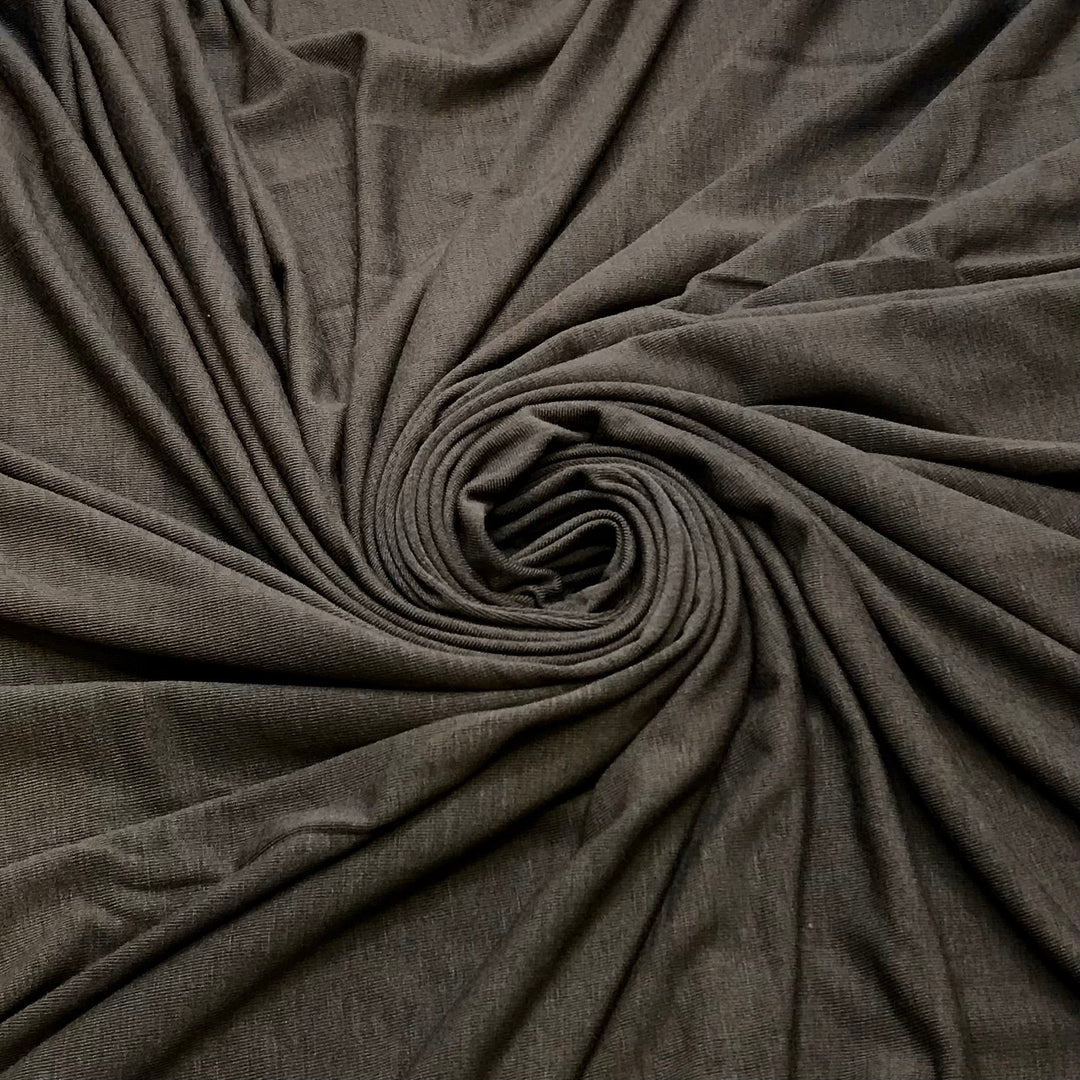 I Need A Charger - Jersey Natural Blend Knit - Dark Grey - 0.9M Bundle - True Deadstock fabric Fabric by private - Sustainable Textile | FABCYCLE