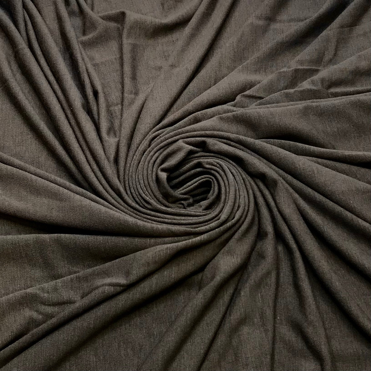 I Need A Charger - Jersey Natural Blend Knit - Dark Grey - 0.9M Bundle - True Deadstock fabric Fabric by private - Sustainable Textile | FABCYCLE
