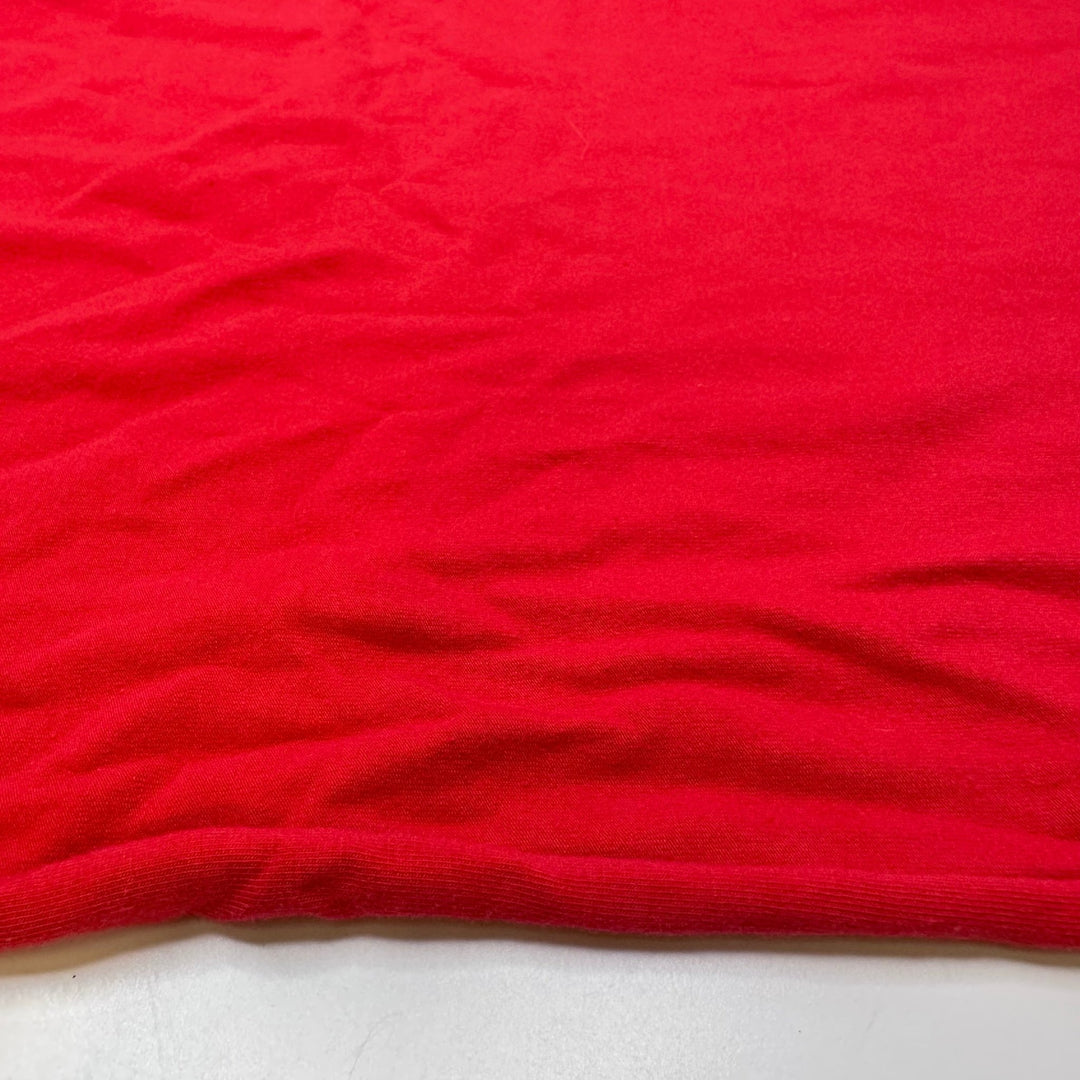 I Need Some Chapstick - Jersey Cotton Blend Knit - Red - 3.55M Bundle - True Deadstock fabric Fabric by private - Sustainable Textile | FABCYCLE