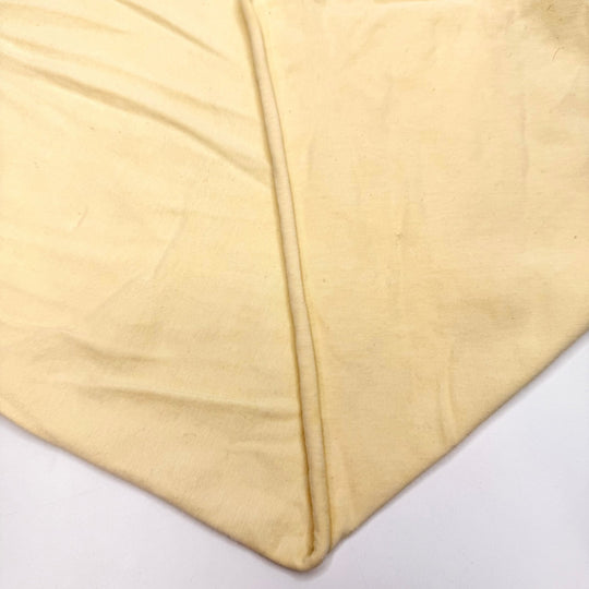 I Need To Be In The Sun - Jersey Natural Blend Knit - Light Yellow/Cream - 1.8M Bundle - True Deadstock fabric Fabric by private - Sustainable Textile | FABCYCLE
