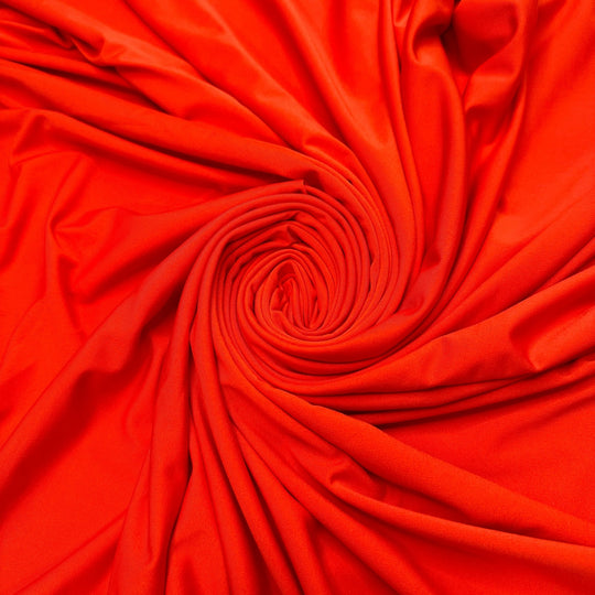I Saw Him At A Pumpkin Patch - Tubular Polyester Blend Knit - Orange - Bundles - True Deadstock fabric Fabric by private - Sustainable Textile | FABCYCLE