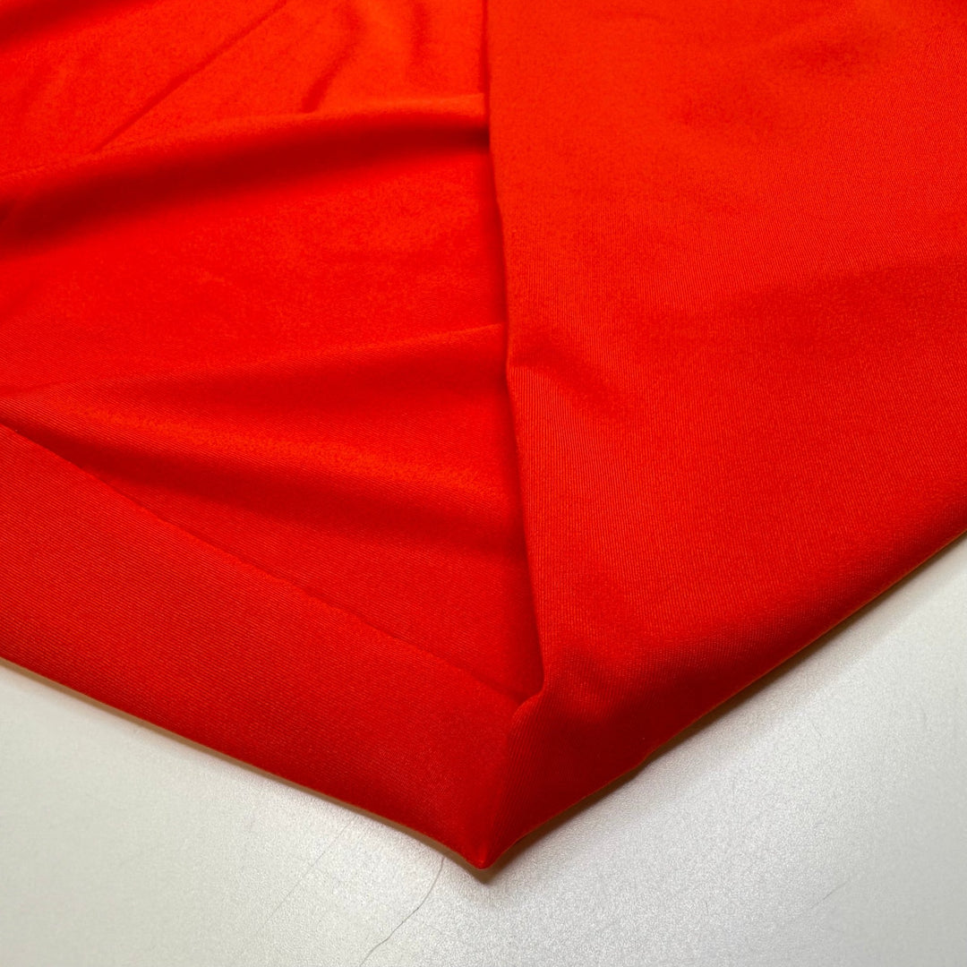 I Saw Him At A Pumpkin Patch - Tubular Polyester Blend Knit - Orange - Bundles - True Deadstock fabric Fabric by private - Sustainable Textile | FABCYCLE