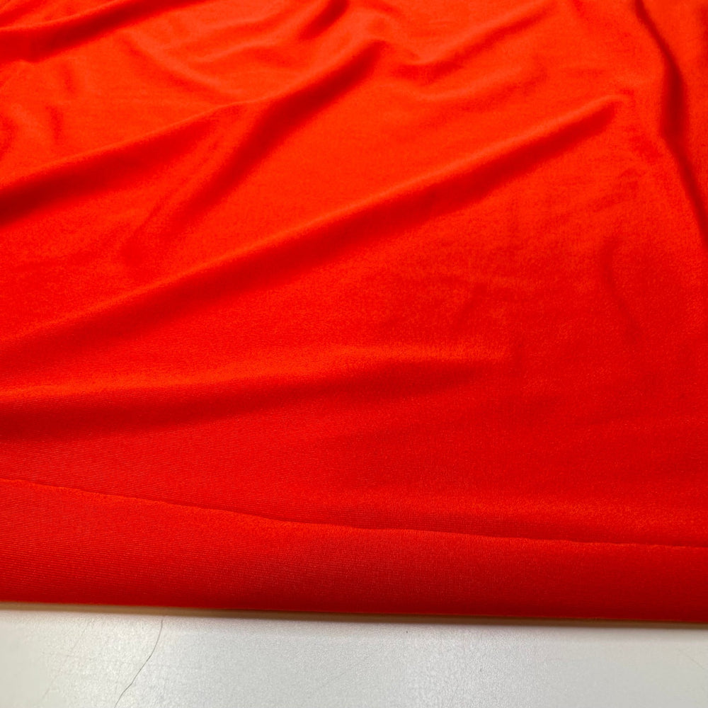 I Saw Him At A Pumpkin Patch - Tubular Polyester Blend Knit - Orange - Bundles - True Deadstock fabric Fabric by private - Sustainable Textile | FABCYCLE