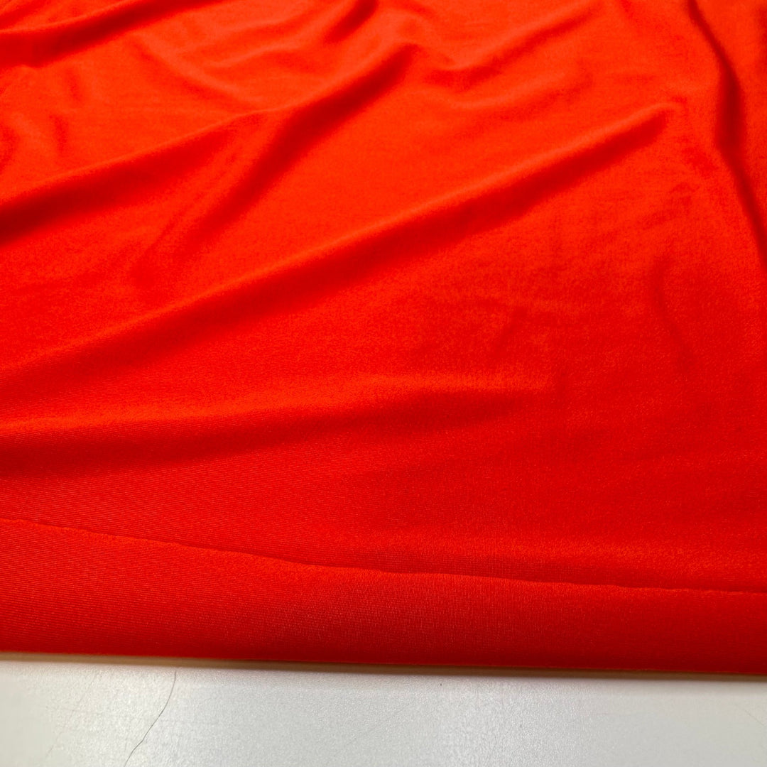 I Saw Him At A Pumpkin Patch - Tubular Polyester Blend Knit - Orange - Bundles - True Deadstock fabric Fabric by private - Sustainable Textile | FABCYCLE