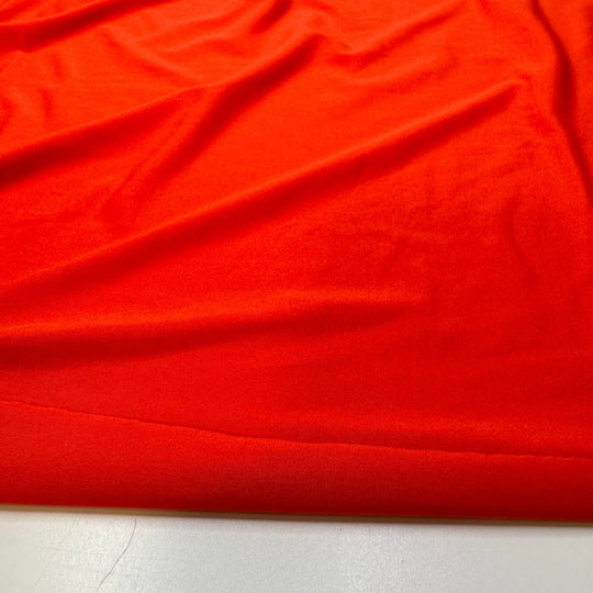 I Saw Him At A Pumpkin Patch - Tubular Polyester Blend Knit - Orange - Bundles - True Deadstock fabric Fabric by private - Sustainable Textile | FABCYCLE