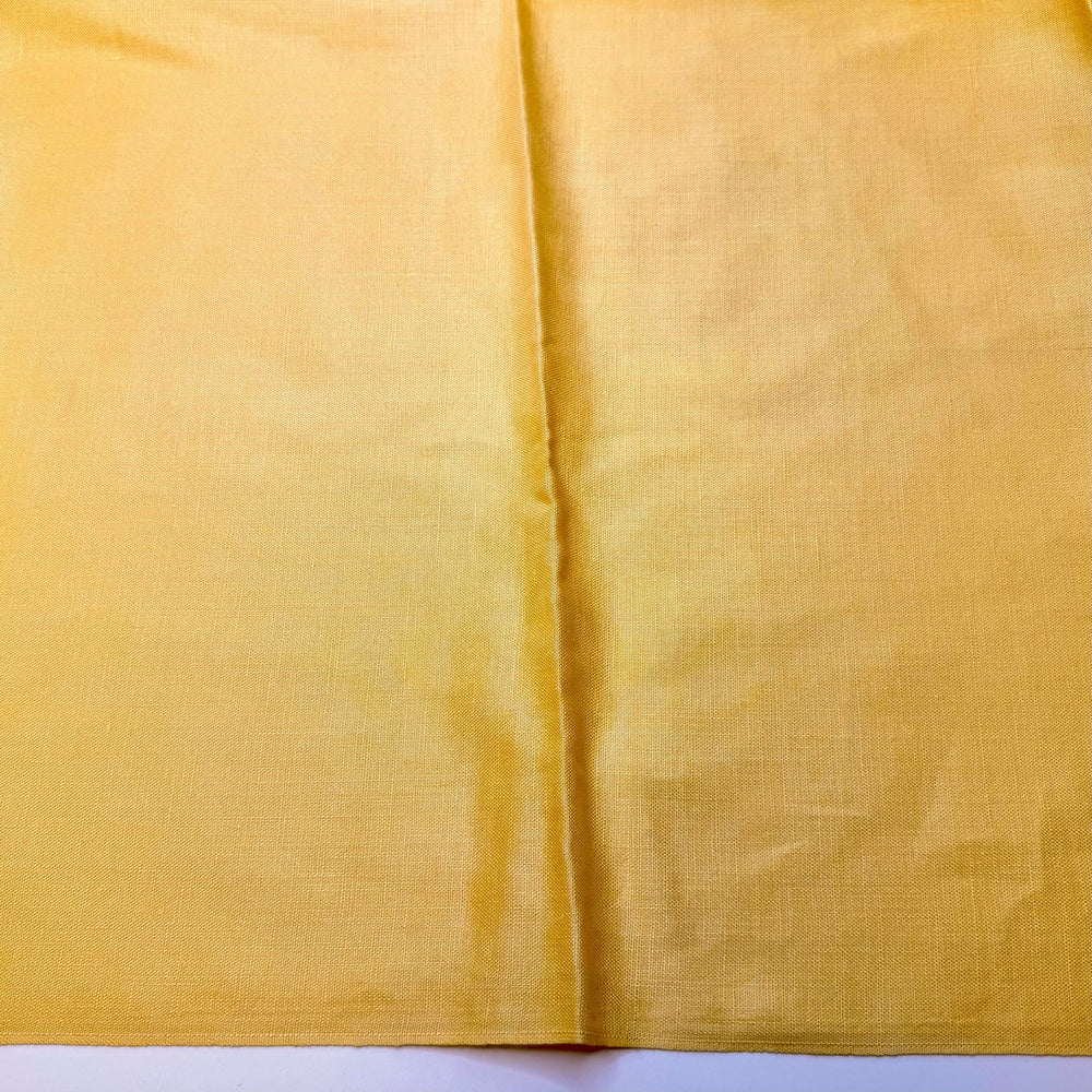 I Thought I Finished This - Has A Finish Cotton Blend Woven - Yellow - 3.2M Bundle - True Deadstock fabric Fabric by private - Sustainable Textile | FABCYCLE