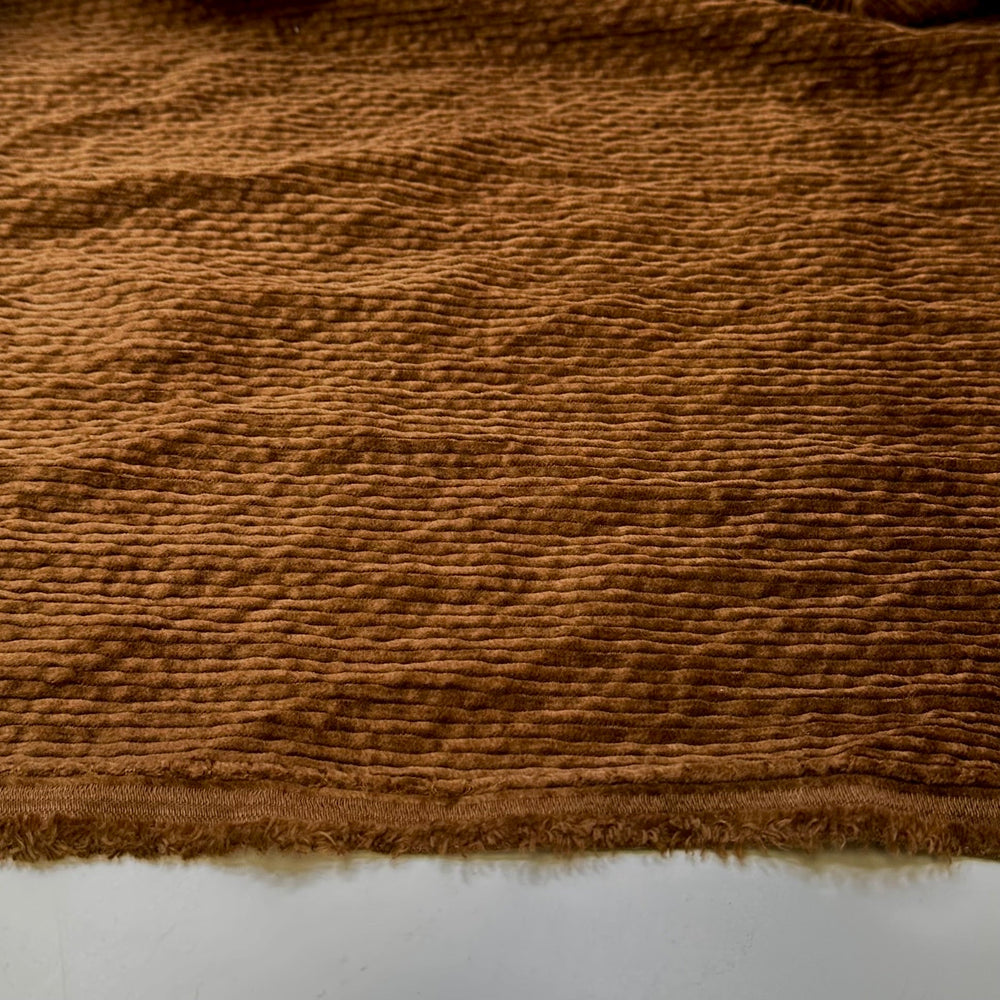 I Want A Teddy Bear Bigger Than A House - Corduroy Cotton Woven - Brown - 3.4M Bundle - True Deadstock fabric Fabric by private - Sustainable Textile | FABCYCLE