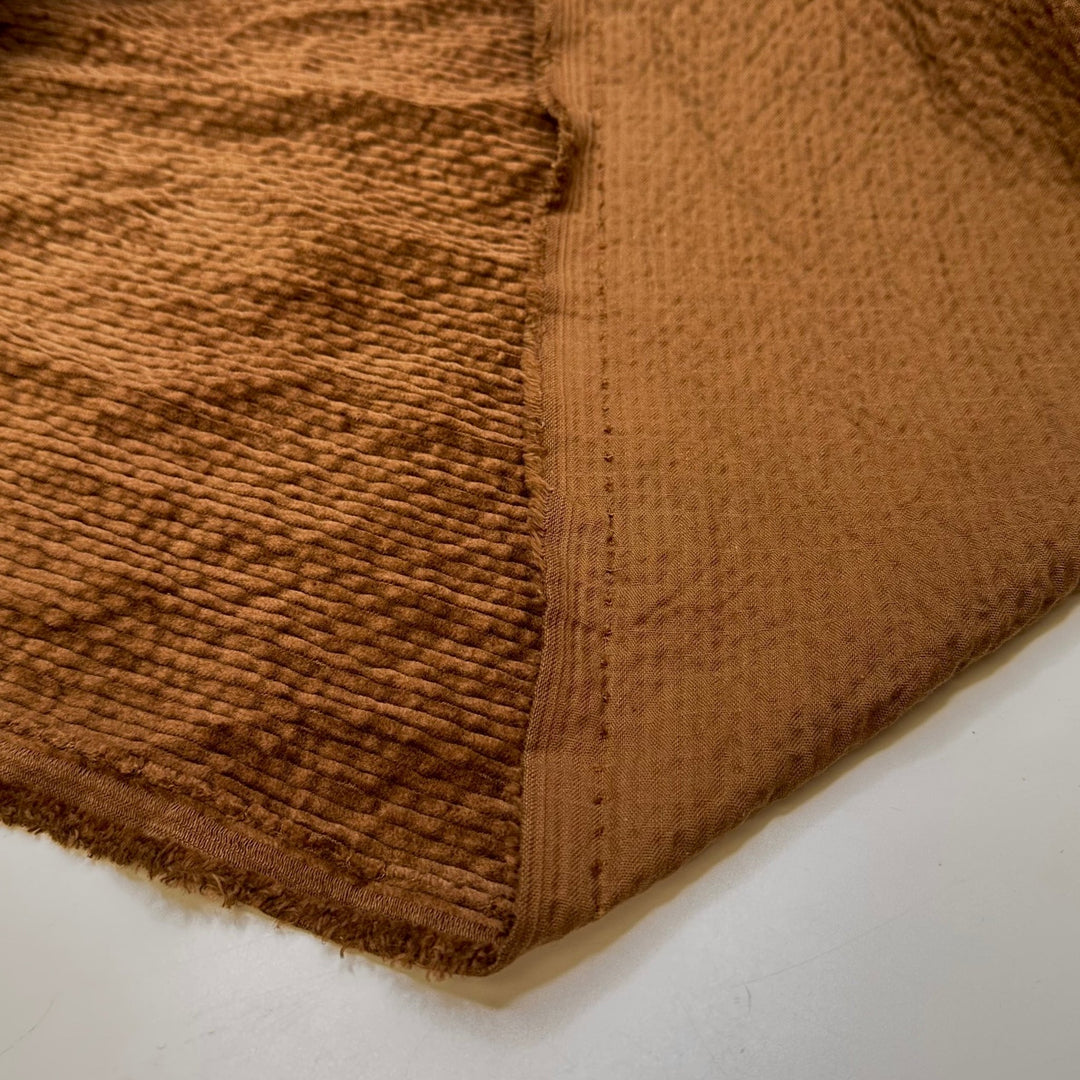 I Want A Teddy Bear Bigger Than A House - Corduroy Cotton Woven - Brown - 3.4M Bundle - True Deadstock fabric Fabric by private - Sustainable Textile | FABCYCLE