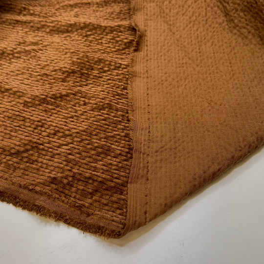 I Want A Teddy Bear Bigger Than A House - Corduroy Cotton Woven - Brown - 3.4M Bundle - True Deadstock fabric Fabric by private - Sustainable Textile | FABCYCLE