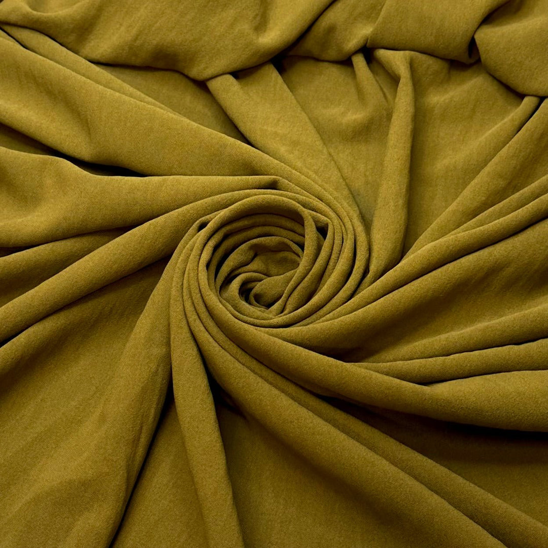 I Want To Be An Elf - Polyester Blend Woven - Olive Green - 2.6M Bundle - True Deadstock fabric Fabric by private - Sustainable Textile | FABCYCLE