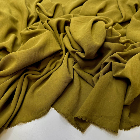 I Want To Be An Elf - Polyester Blend Woven - Olive Green - 2.6M Bundle - True Deadstock fabric Fabric by private - Sustainable Textile | FABCYCLE