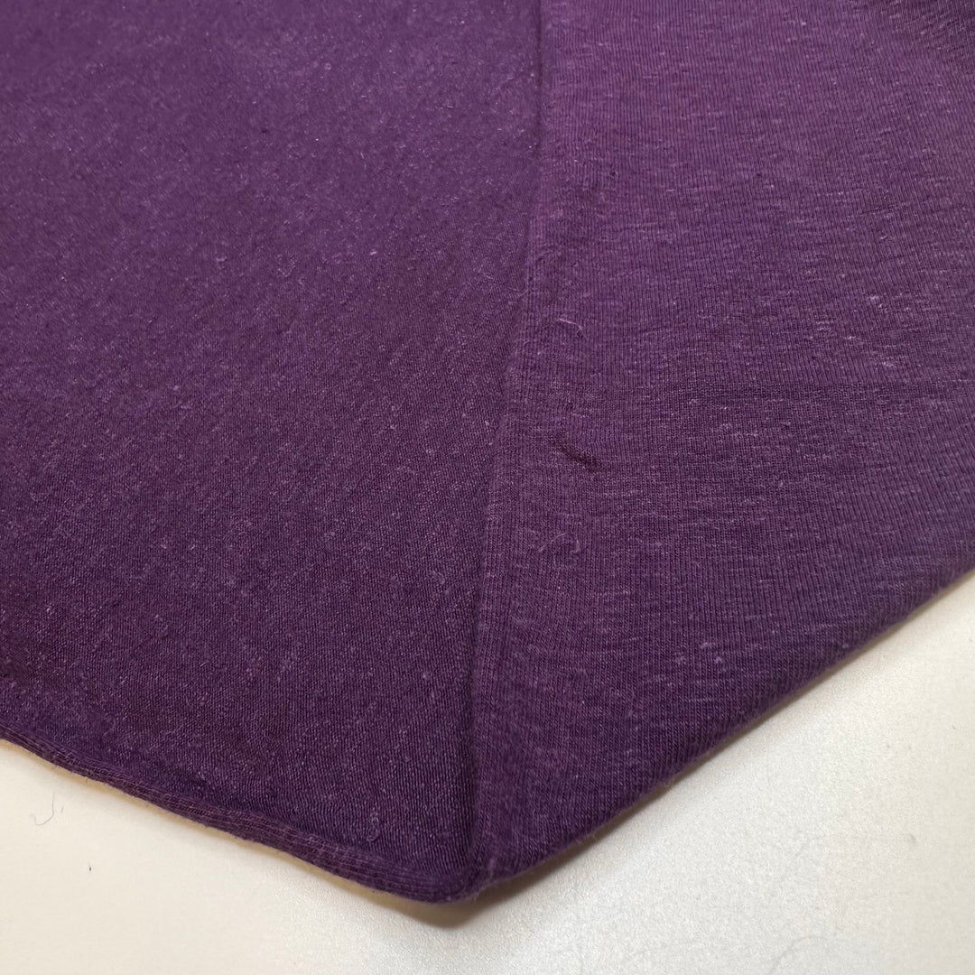 I Want To Own A Vineyard - Jersey Hemp Blend Knit - Dark Purple - Bundles - True Deadstock fabric Fabric by private - Sustainable Textile | FABCYCLE