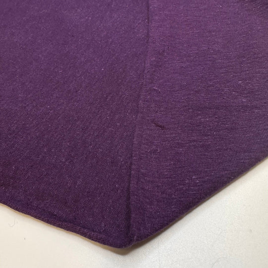 I Want To Own A Vineyard - Jersey Hemp Blend Knit - Dark Purple - Bundles - True Deadstock fabric Fabric by private - Sustainable Textile | FABCYCLE