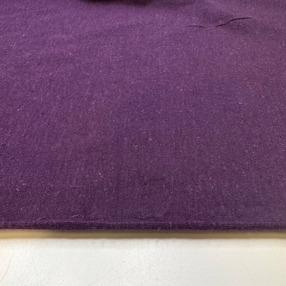 I Want To Own A Vineyard - Jersey Hemp Blend Knit - Dark Purple - Bundles - True Deadstock fabric Fabric by private - Sustainable Textile | FABCYCLE