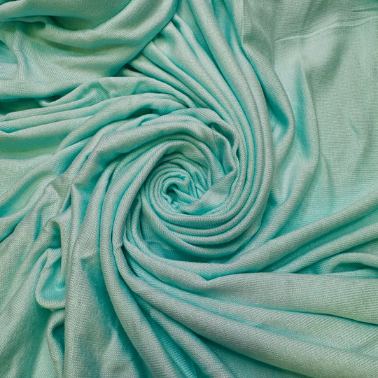 Ice Cold Morning Breeze - Rayon/Cotton Knit - Light Blue - 2.55M Bundle - True Deadstock fabric Fabric by private - Sustainable Textile | FABCYCLE