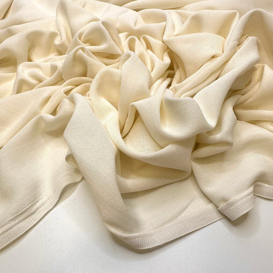 Ice Cream Date - Polyester Blend Woven - Cream - 2.95M Bundle - True Deadstock fabric Fabric by private - Sustainable Textile | FABCYCLE