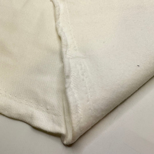 Ice Floe - Jersey Fleece Cotton Blend Knit - White - 2M Bundle - True Deadstock fabric Fabric by private - Sustainable Textile | FABCYCLE